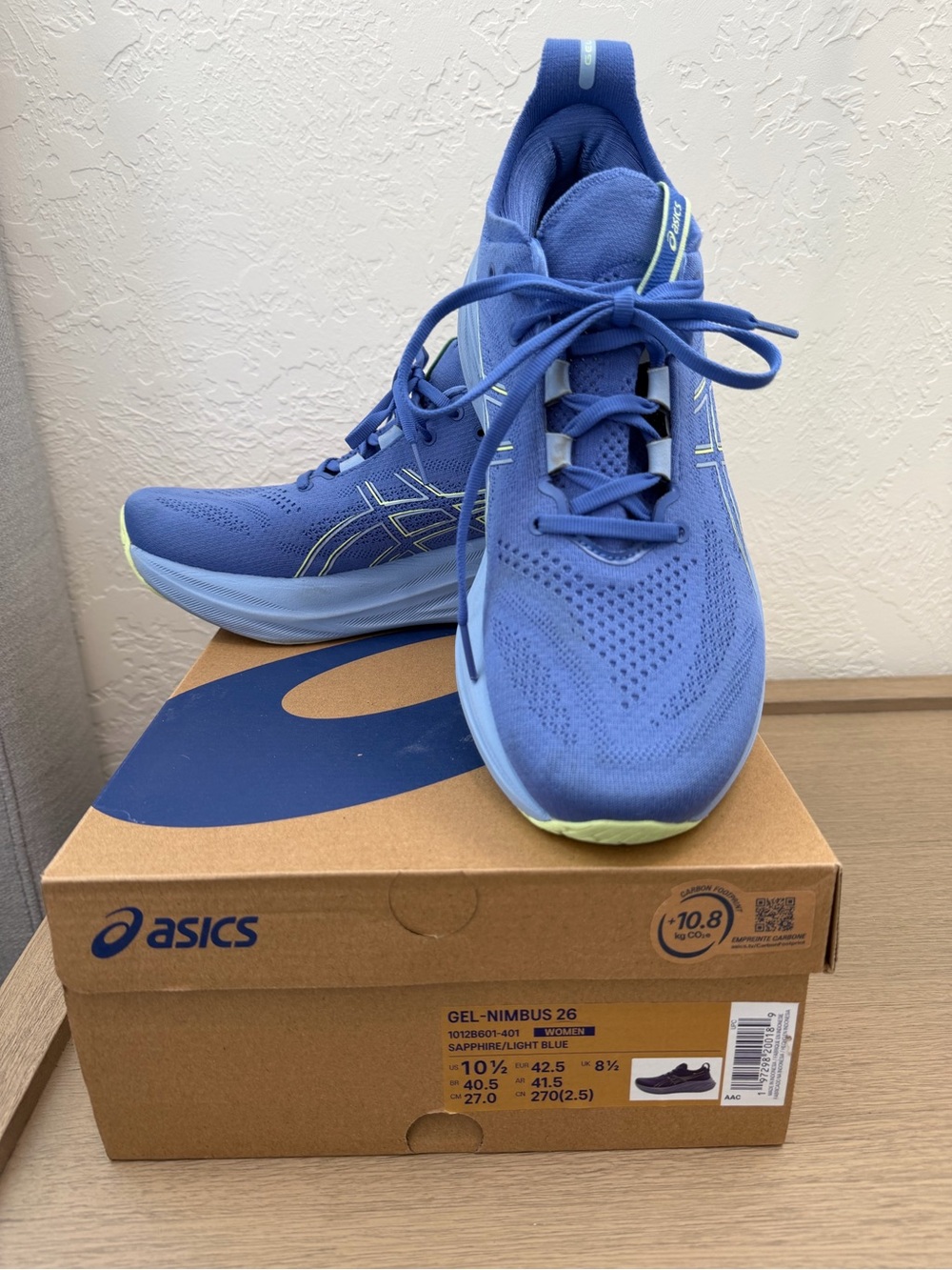 ASICS Gel-Nimbus 26 - Women’s Running Shoe Sapphire/Light Blue